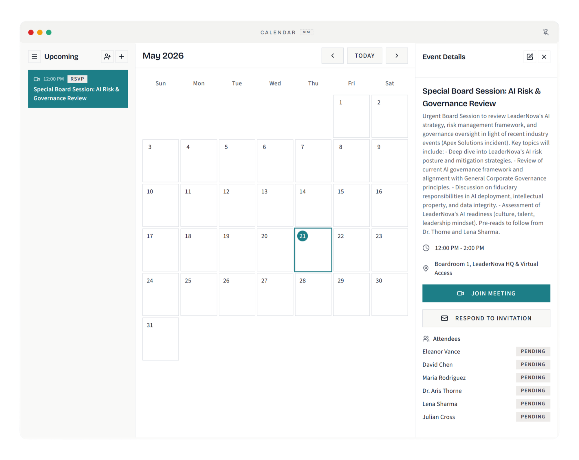 Calendar